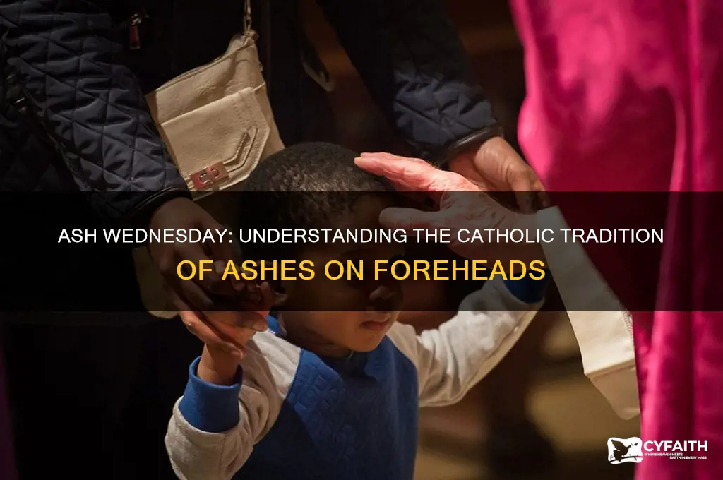 why catholics put ash on head on ash wednesday
