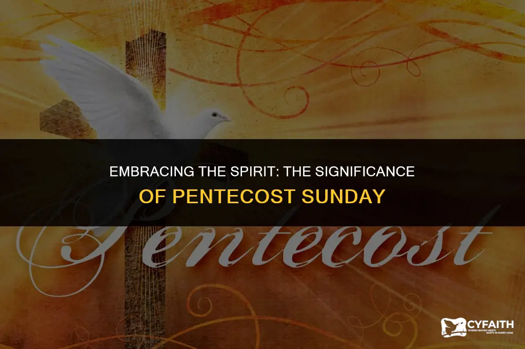 why celebrate pentecost sunday