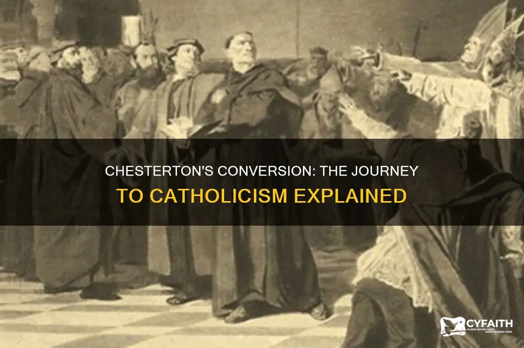 why chesterton became catholic