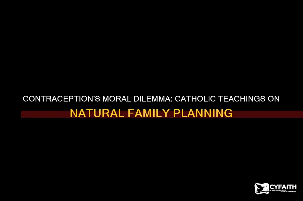 why contraception is bad for you catholic