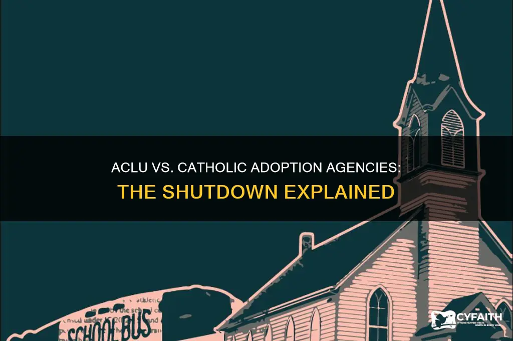 why did aclu shut down catholic adoption agencies