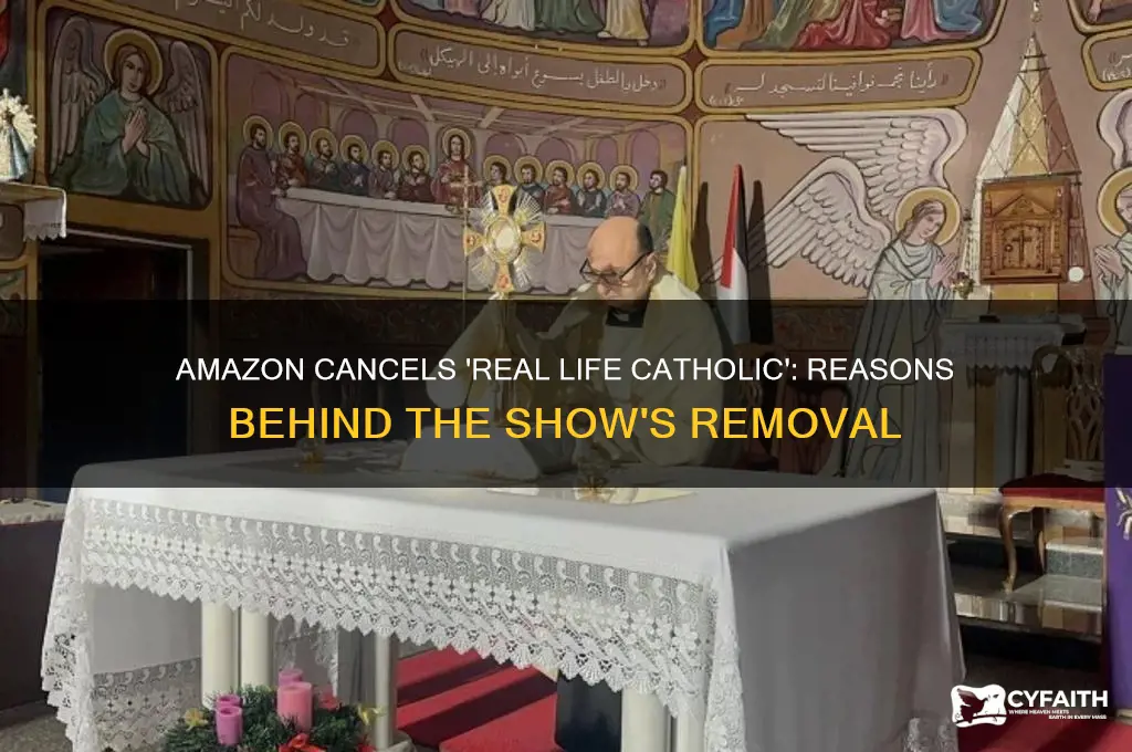 why did amazon drop real life catholic