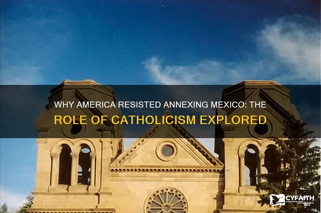 why did america not annex mexico catholism