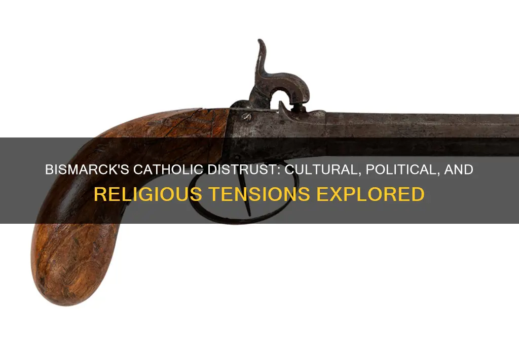 why did bismarck distrust catholics