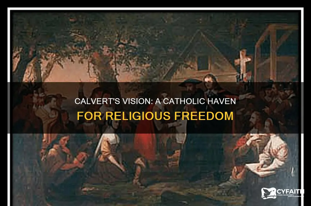 why did calvert belive that catholics needed a religous havec