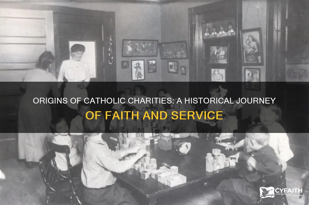 why did catholic charities start and when did it start