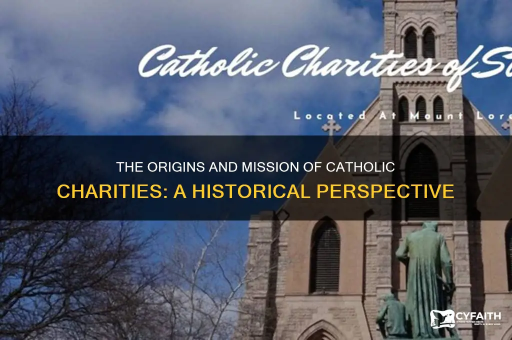 why did catholic charities start