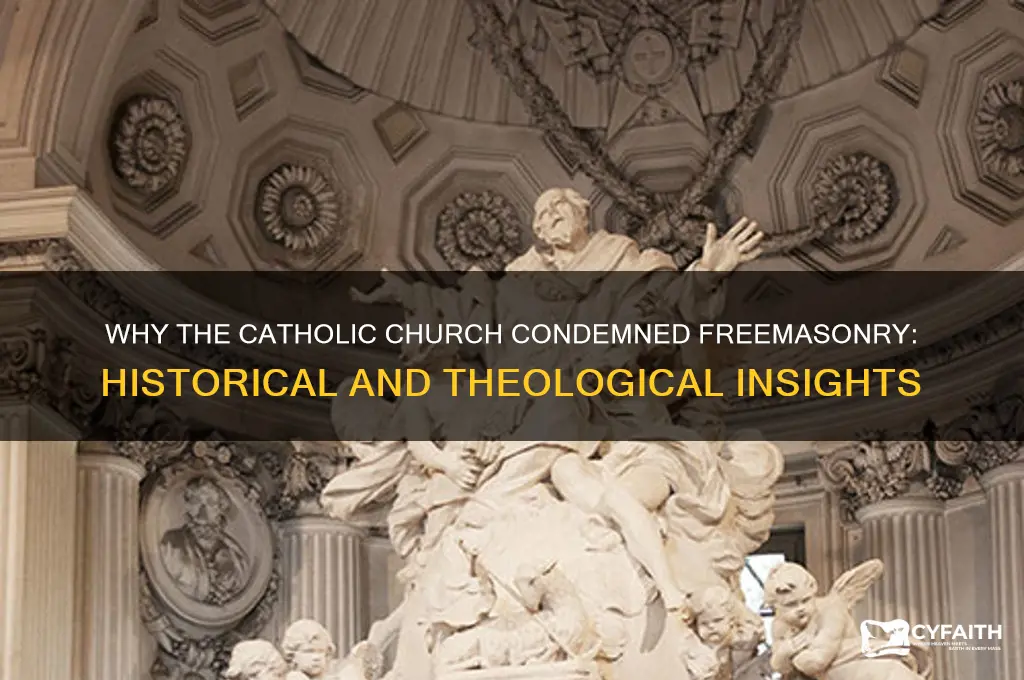 why did catholics ban freemasonry