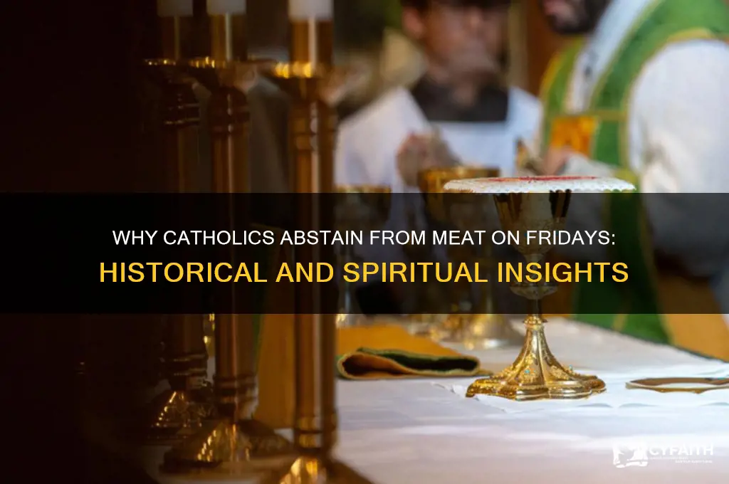 why did catholics ban meat on fridays