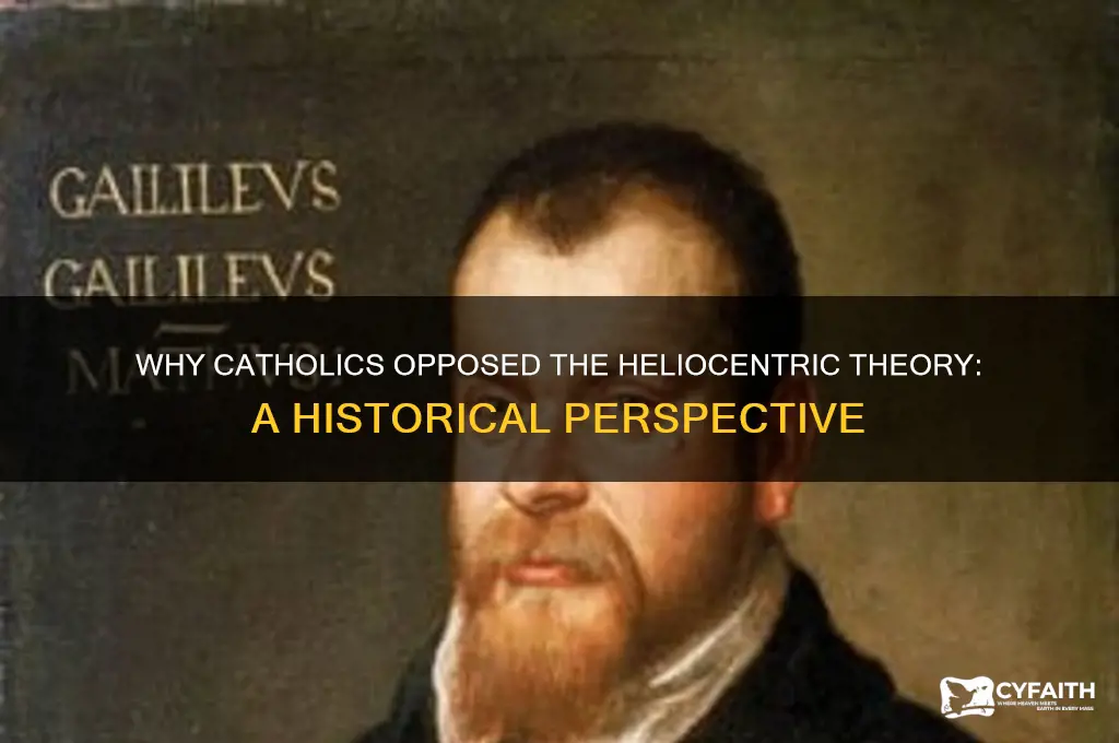 why did catholics disagree with heliocentric theory