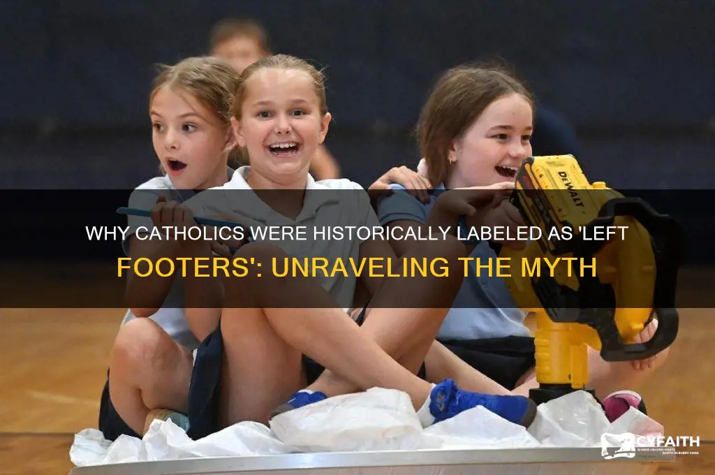 why did catholics getcalledleft footer