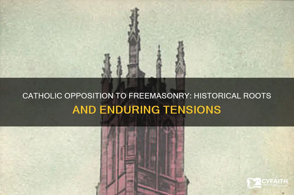 why did catholics hate free masons