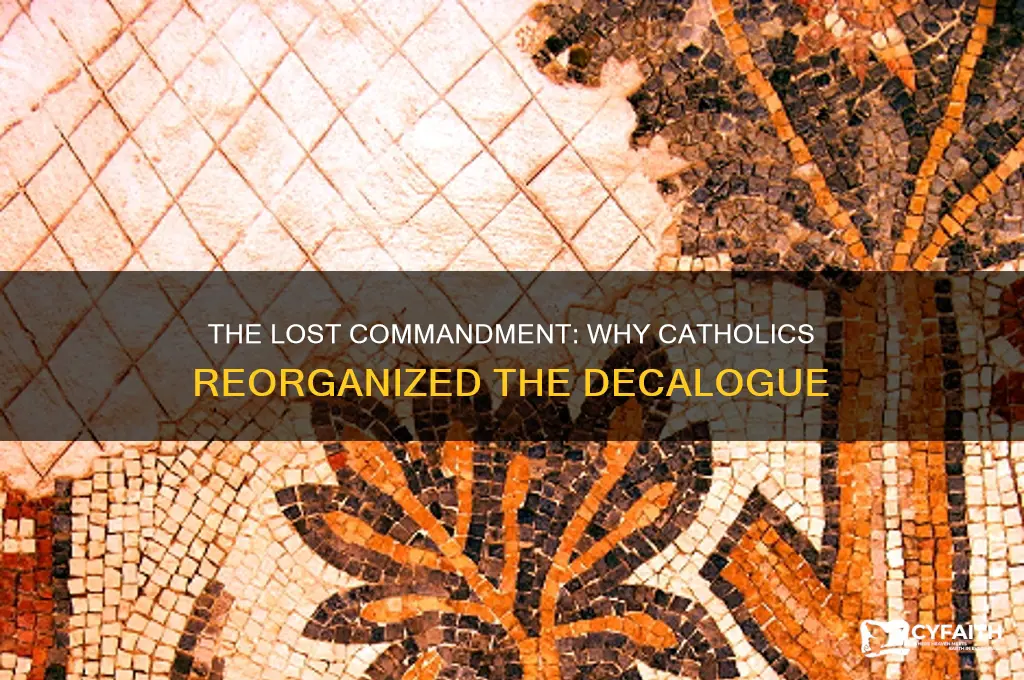 why did catholics remove the second commandment