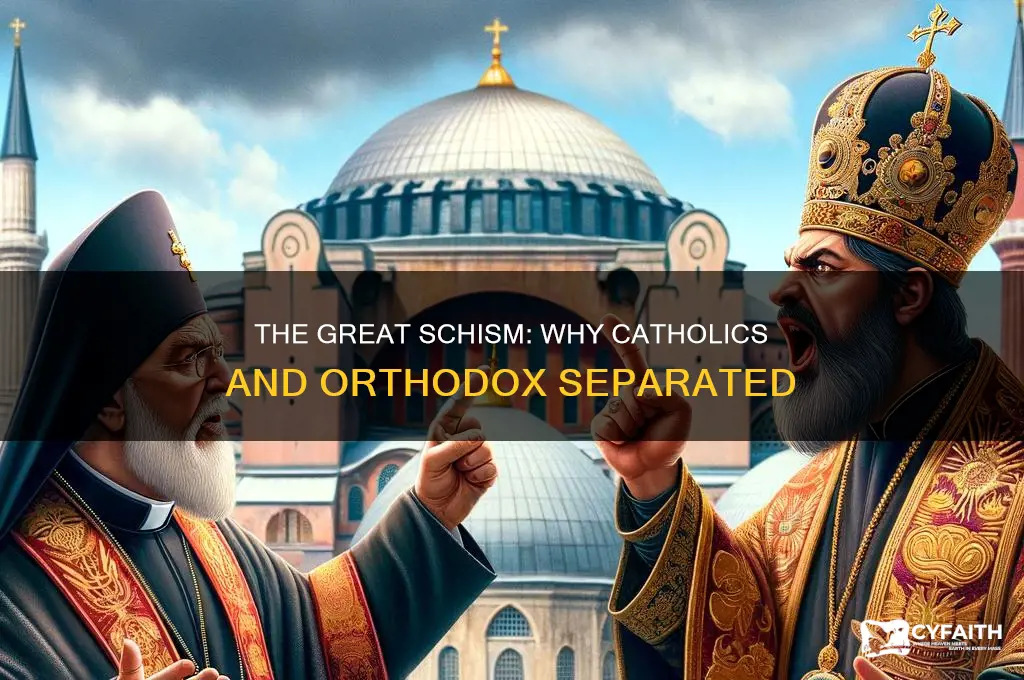 why did catholics split from orthodox