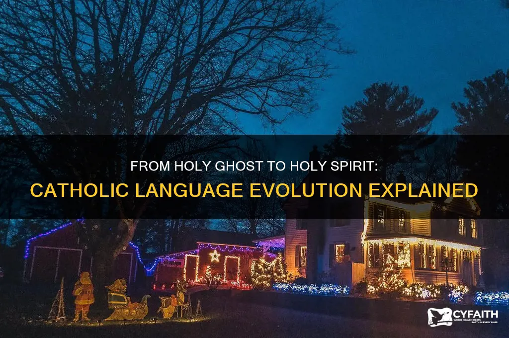 why did catholics stopped saying holy ghost
