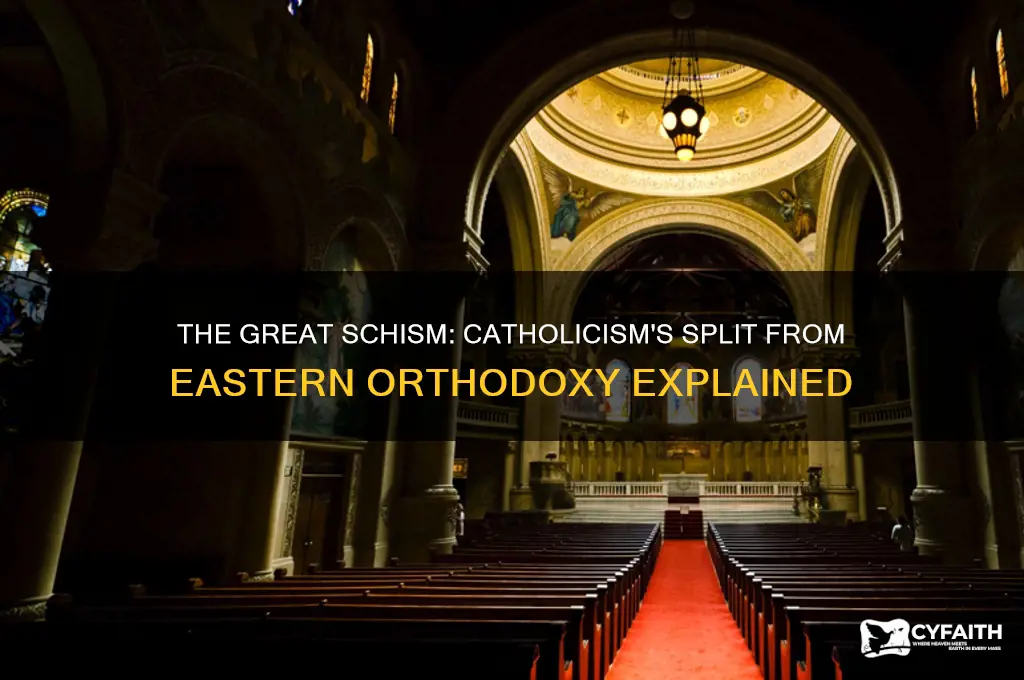 why did catholism seperate from eastern orthodox