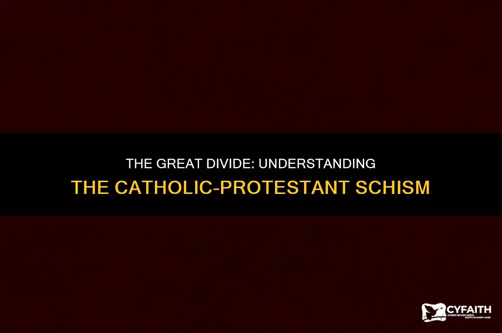 why did christianity split into catholic and protestant