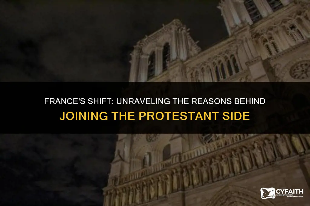 why did france join the protestant side