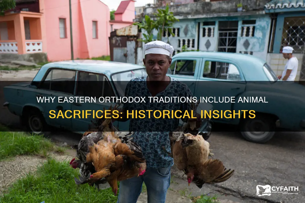 why did go require animal sacrafices eastern orthodox