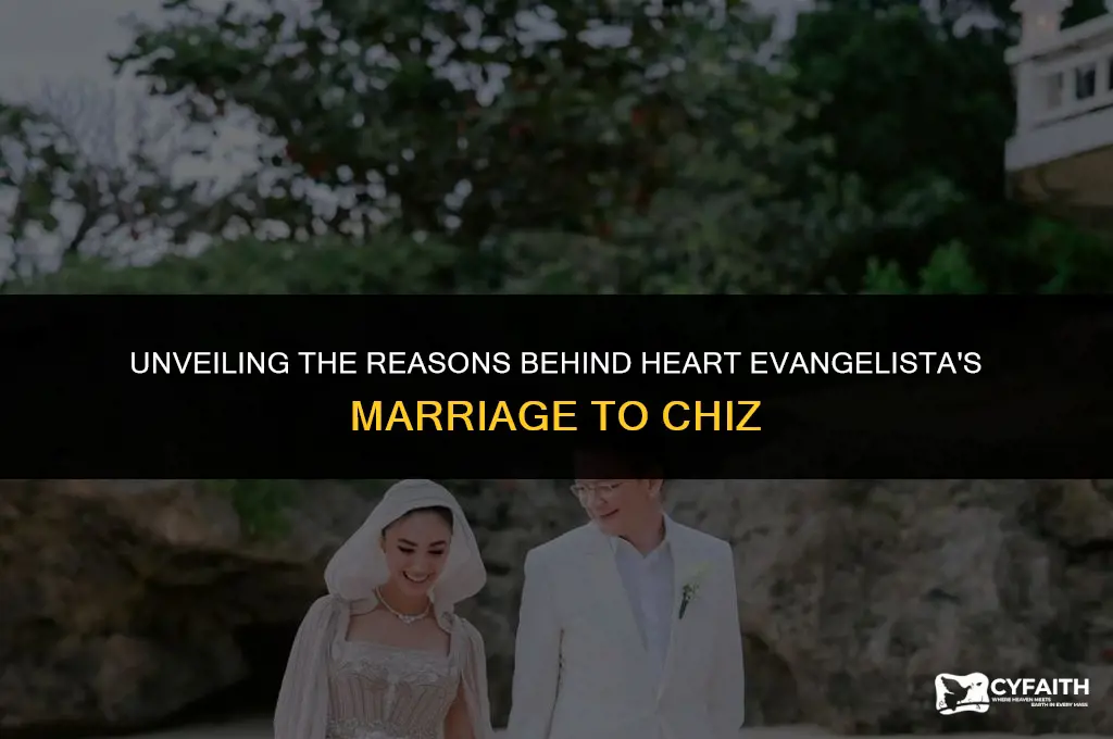why did heart evangelista marry chiz