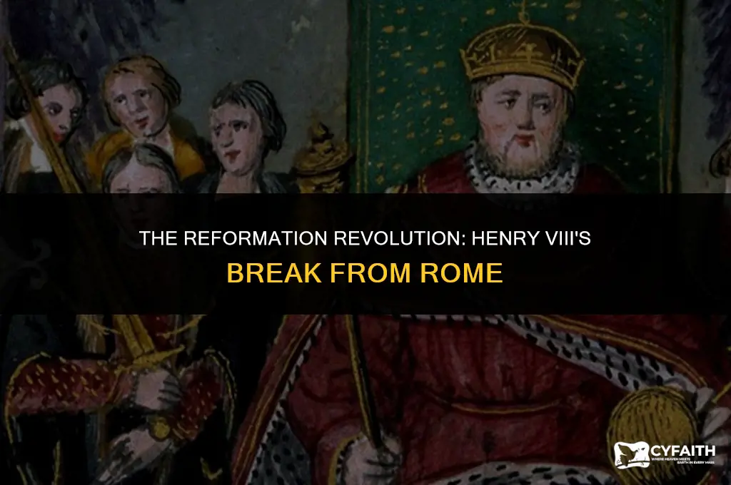 why did henry the 8th create a protestant church