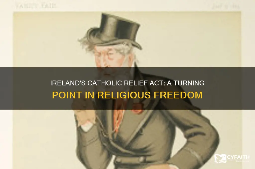 why did ireland pass the catholic relief act