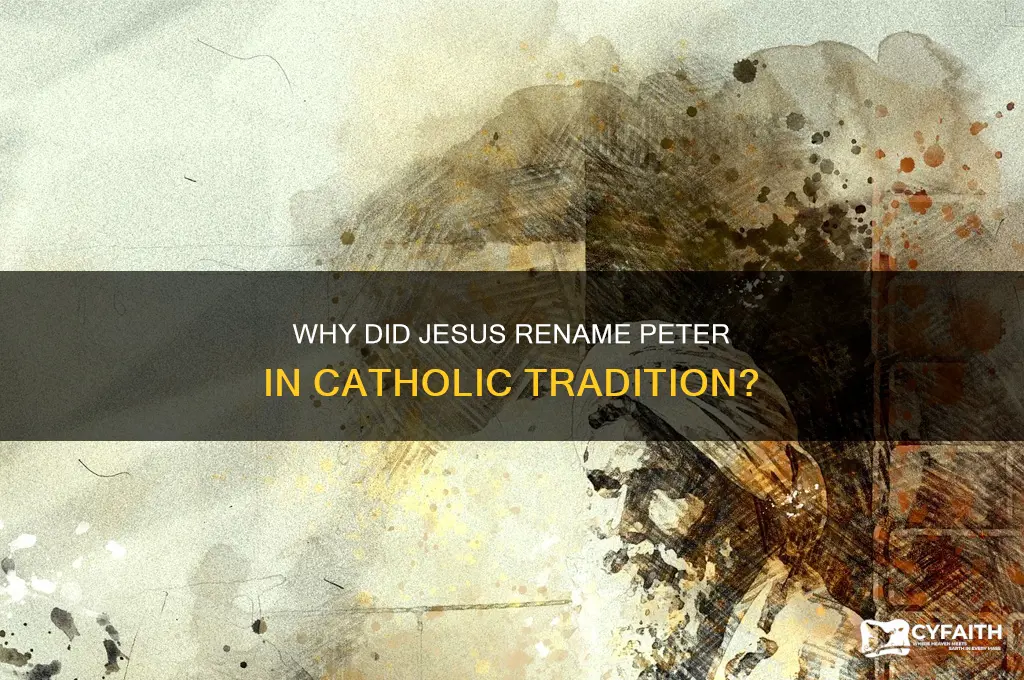 why did jesus change peter