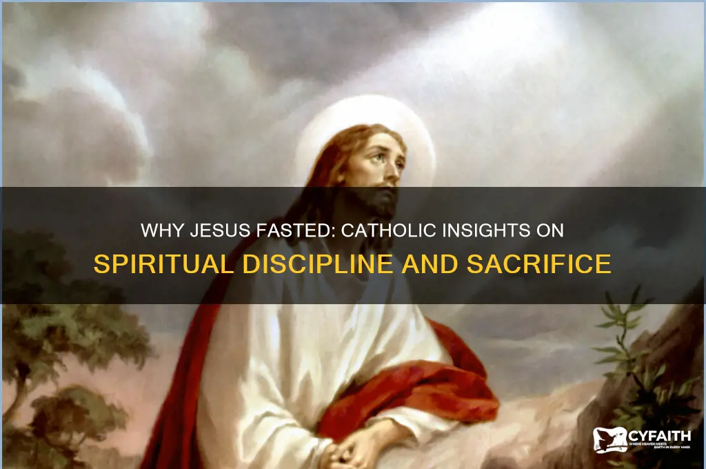 why did jesus fast catholic