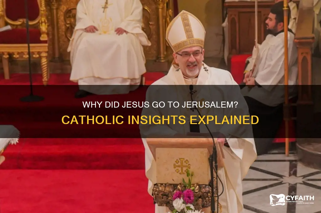 why did jesus go to jerusalem catholic
