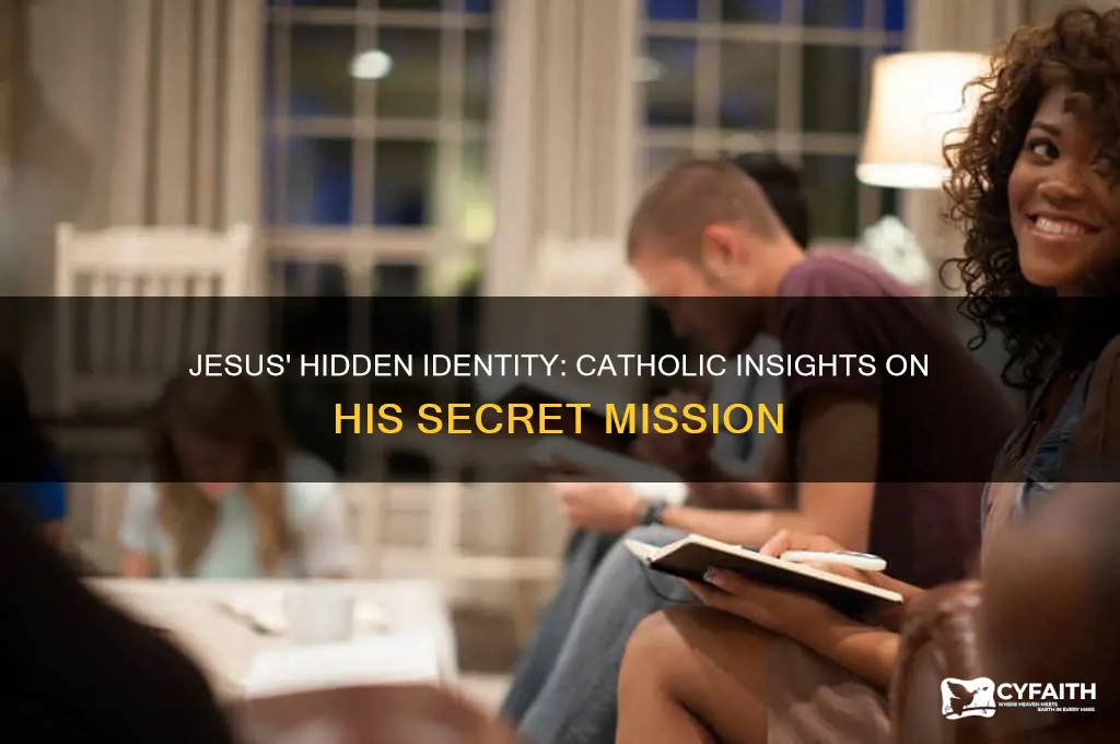 why did jesus keep his identity secret catholic answers