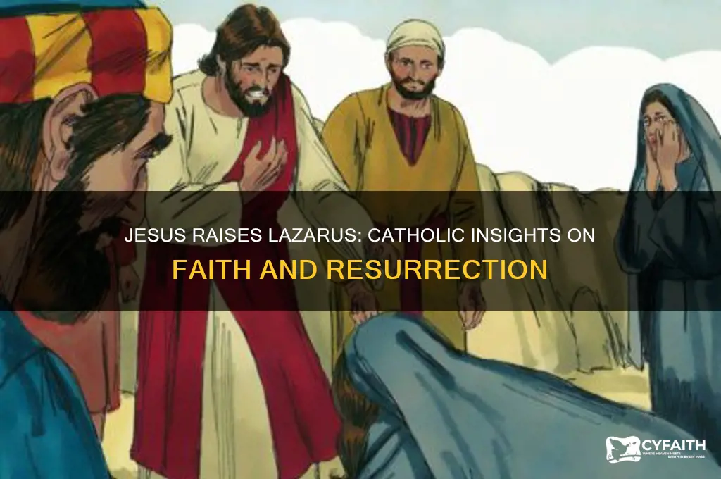 why did jesus raise lazarus catholic