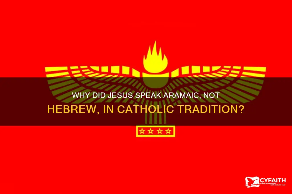 why did jesus speak aramaic and not hebrew catholic