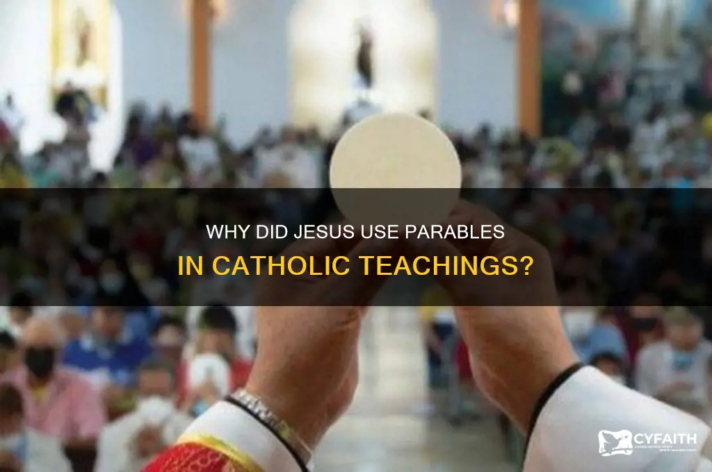 why did jesus speak in parables catholic