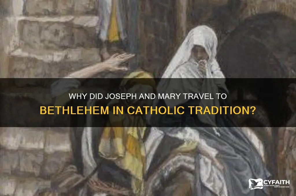 why did joseph and mary go to bethlehem catholic