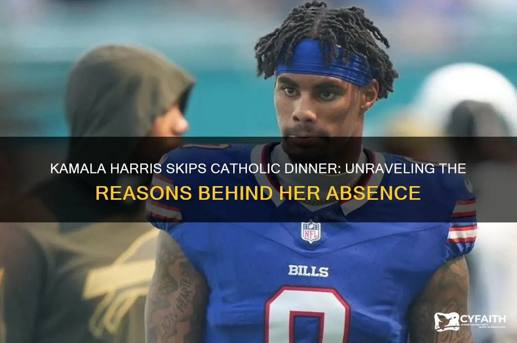 why did kamala not go to the catholic dinner