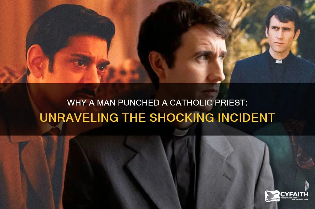 why did man punch catholic preast