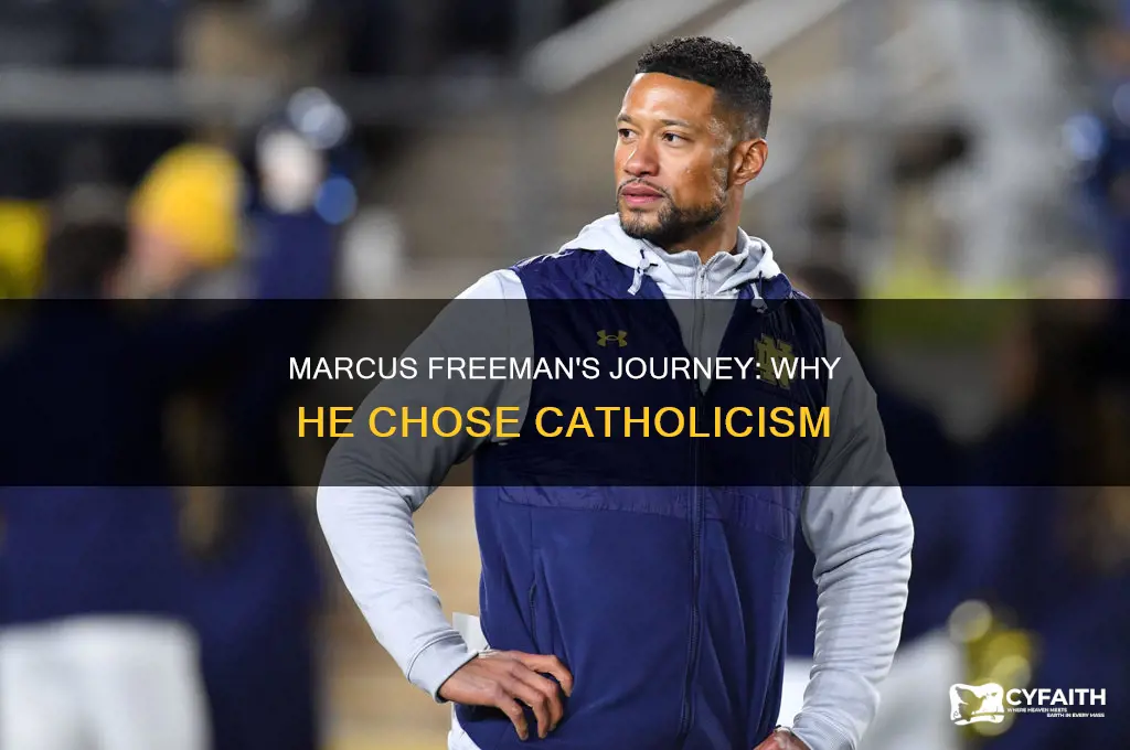 why did marcus freeman become catholic