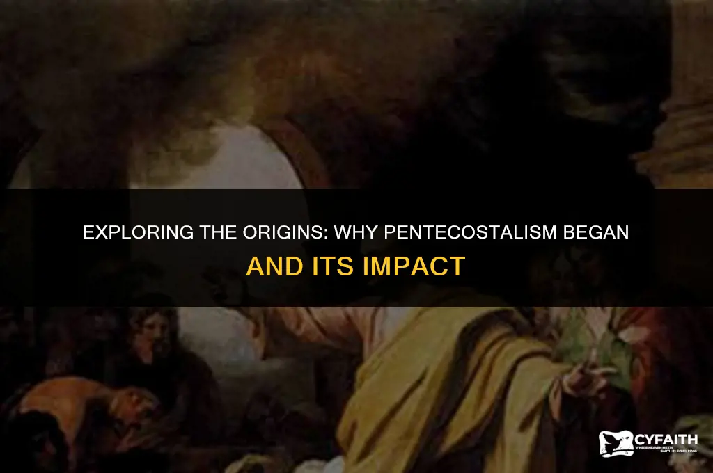 why did pentecostalism begin