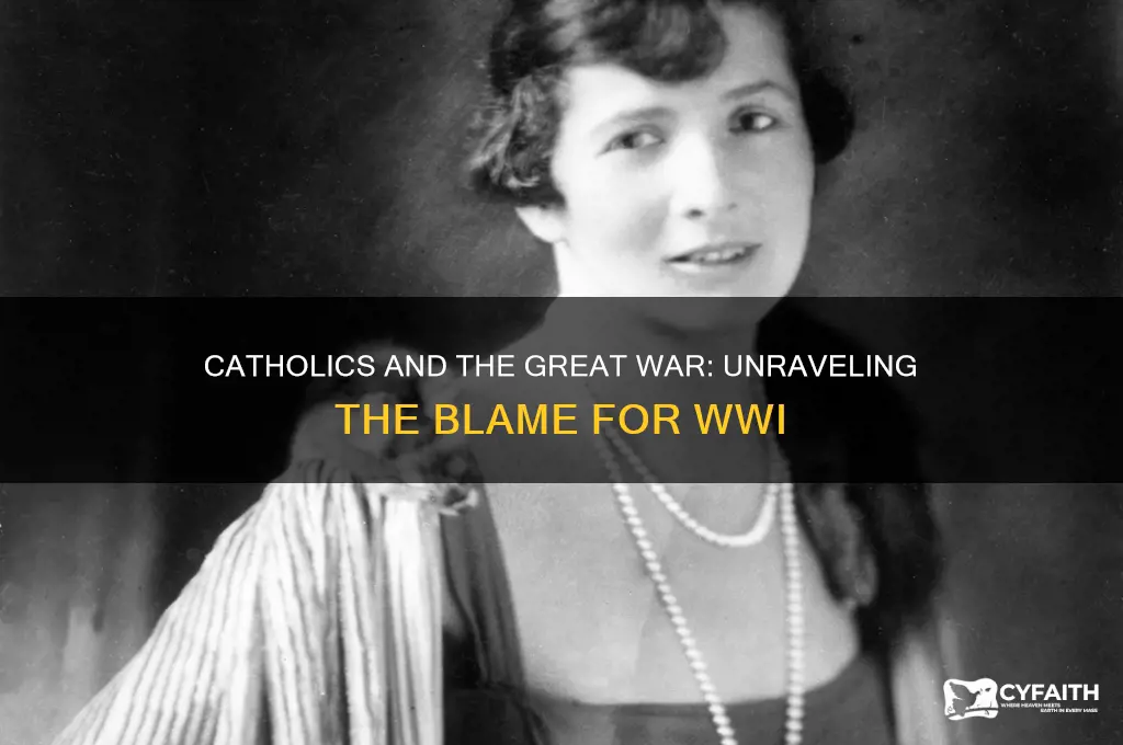 why did people blame catholics for ww1