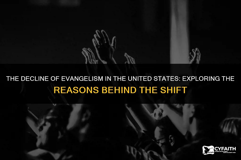 why did people stop evangelizing in the united states