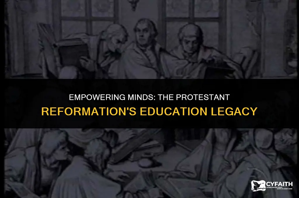 why did protestant reformers emphasize educstion