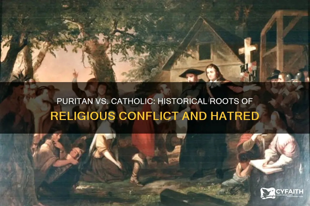 why did puritans hate catholics