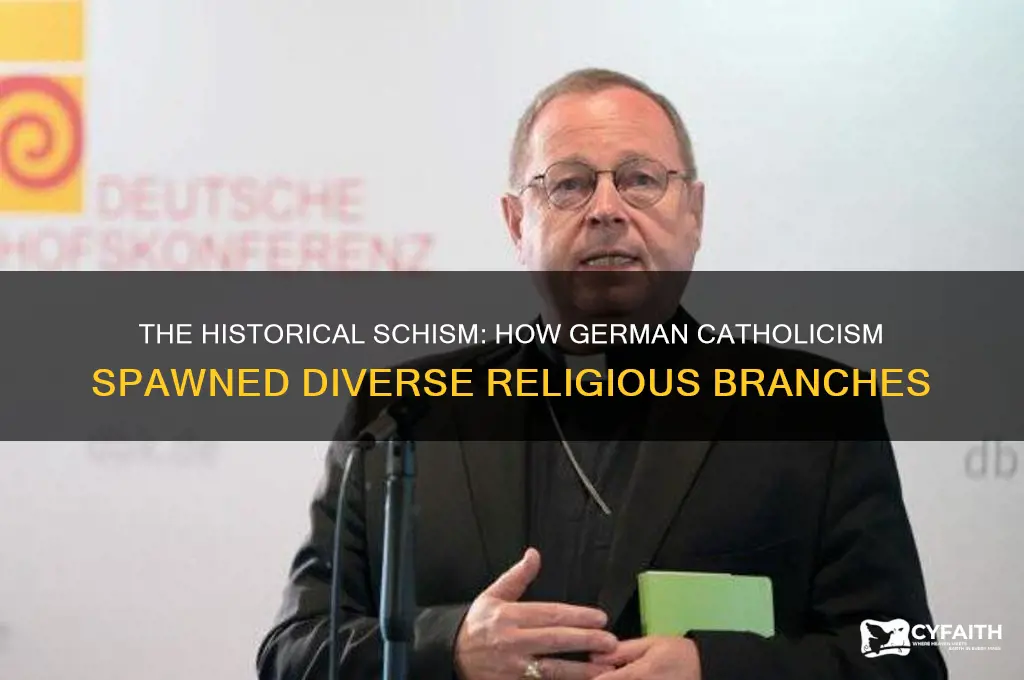 why did religion branch from catholic german