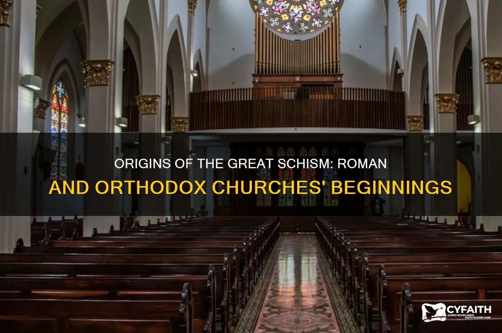 why did roman and orthodox churches begin