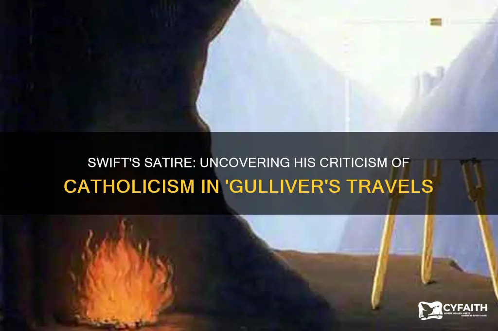 why did swift dislike catholics