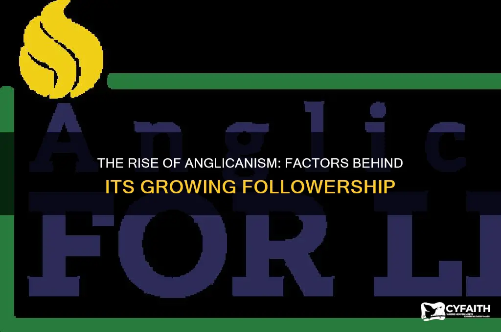 why did the anglica church gain followers