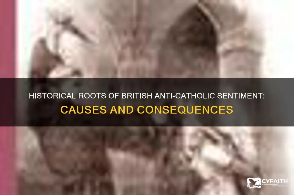 why did the british hate catholics