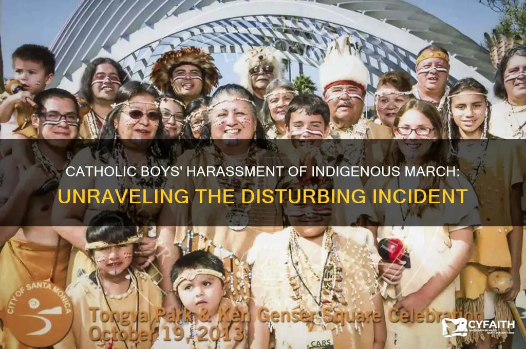 why did the catholic boys harrass the indenginous peoples march