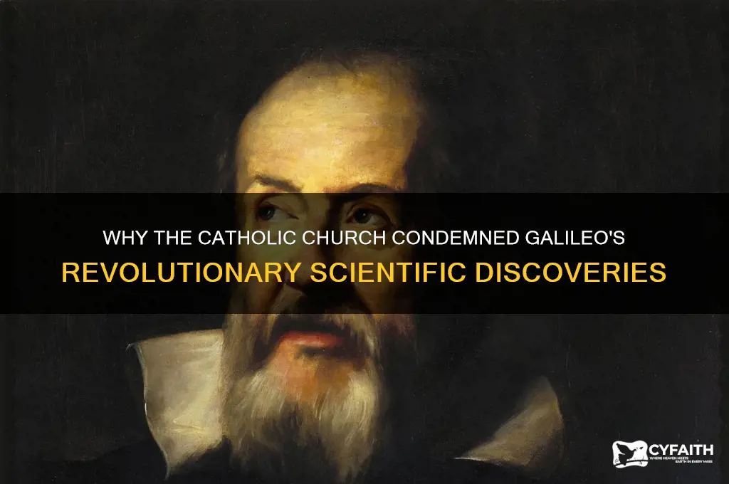 why did the catholic chruch condemn galileos work
