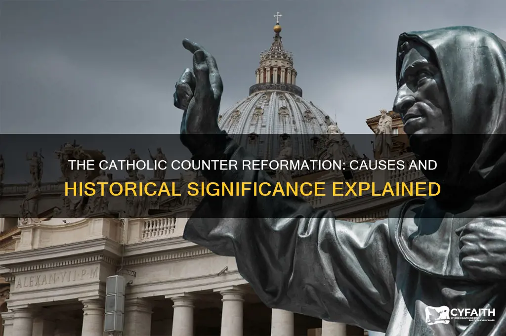 why did the catholic counter reformation happen